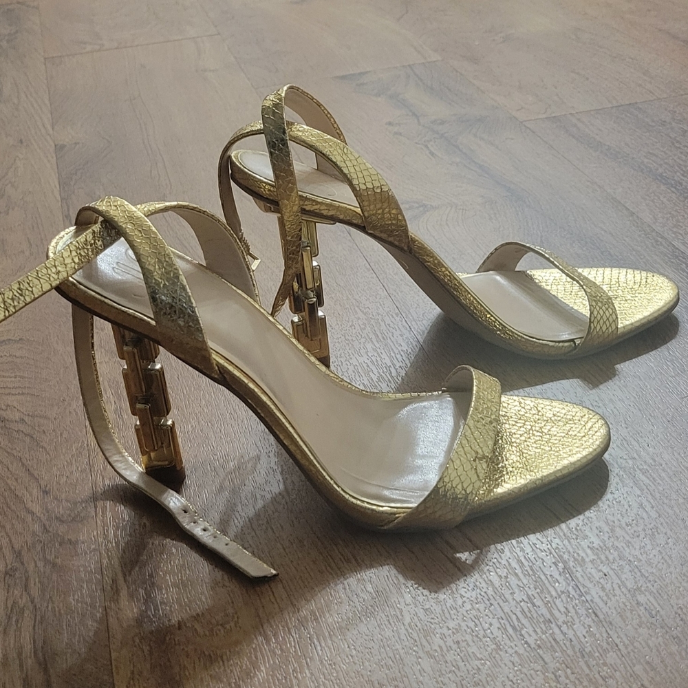 Gold heels